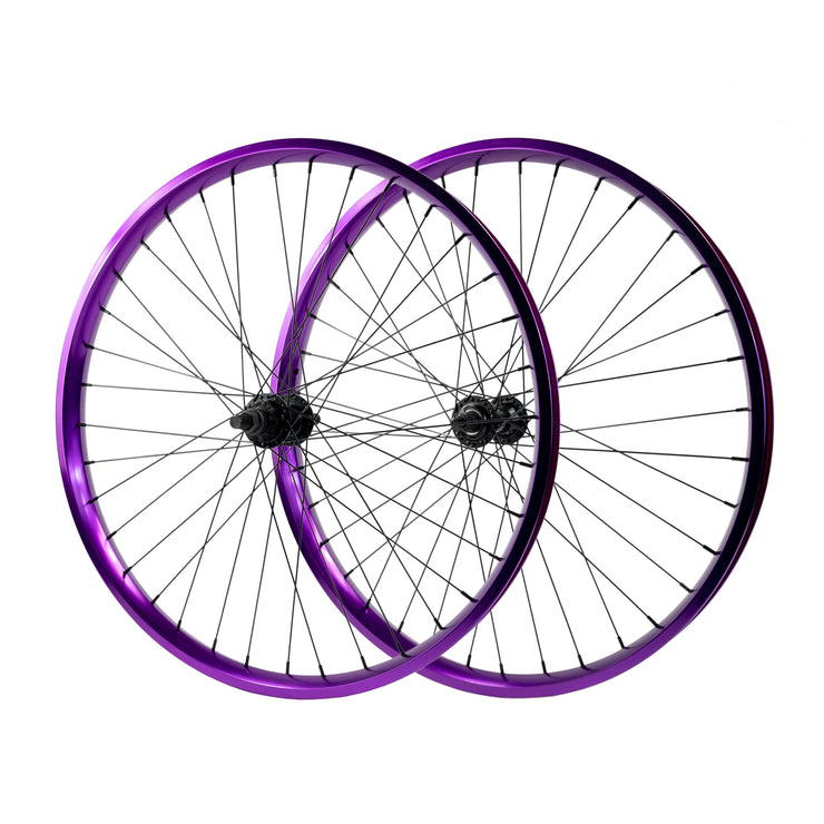 26" Wheelset Purple Chrome