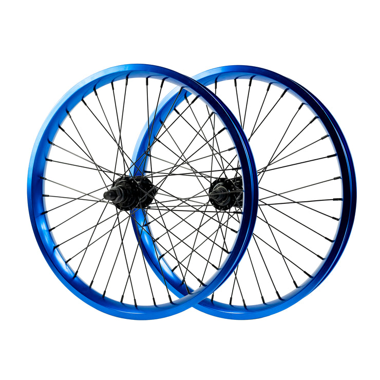 20" Wheelset Blue Chrome
